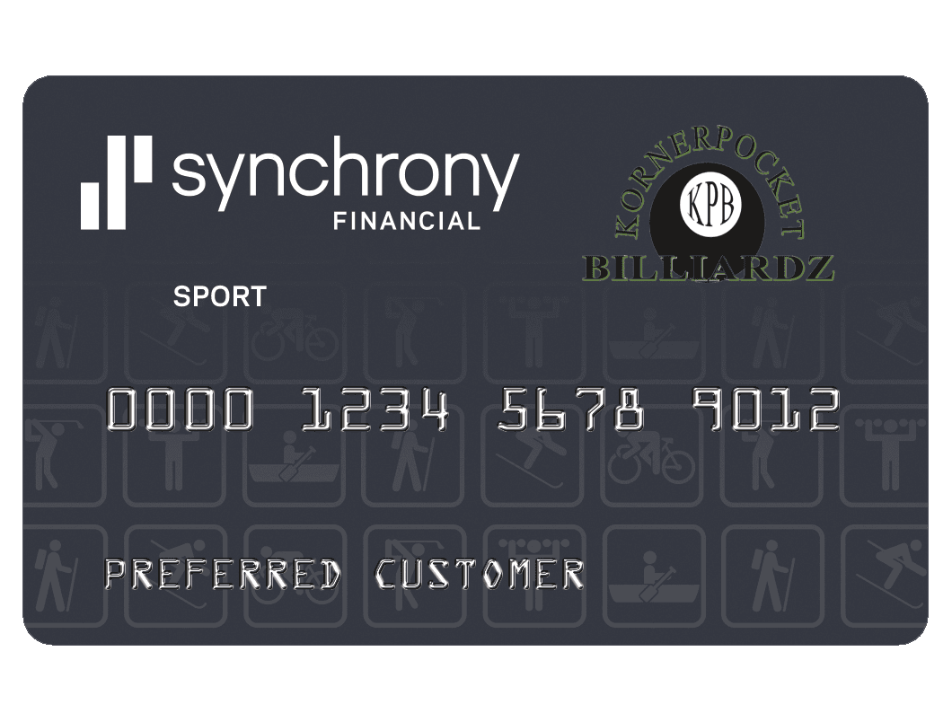 KPBilliards Synchrony Credit Card