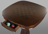 LEG Signature Pub Table With Chess Inlay