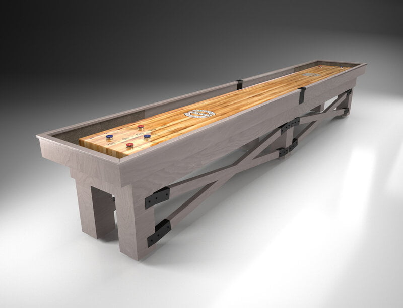 12' Rustic Shuffleboard Table